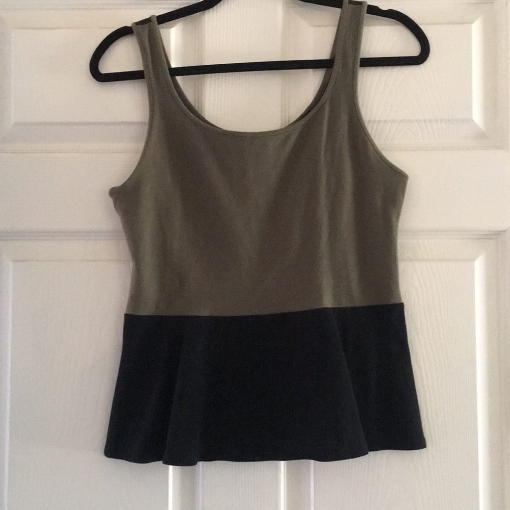 Color block peplum top